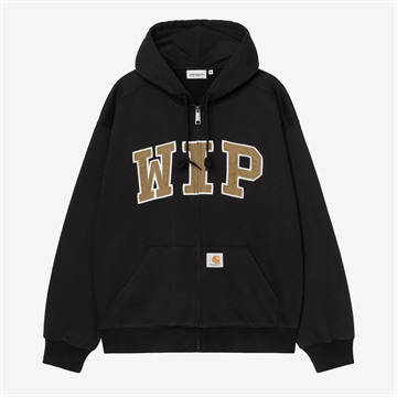 Carhartt WIP Hooded WIP Sweat Jacket Black Stone Washed